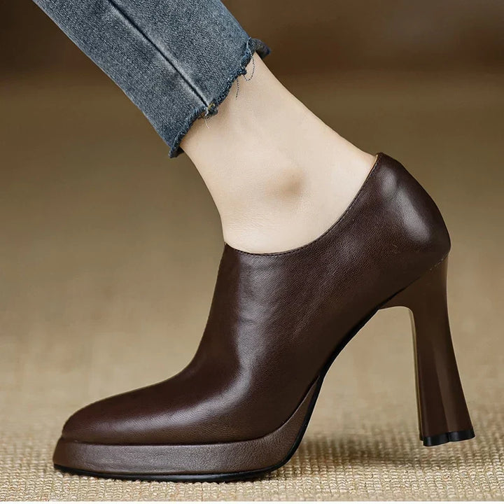 Evelyn | Pointed-Toe Block Heels