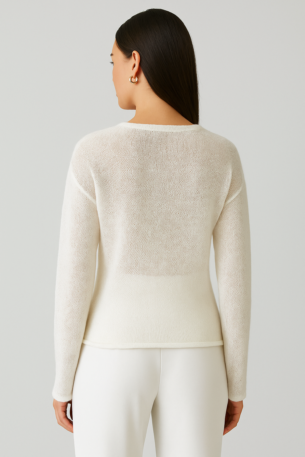 Eugenie | Softly Draped Boatneck Jumper