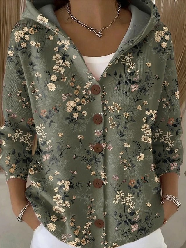 Opal | Artful Hooded Shirt