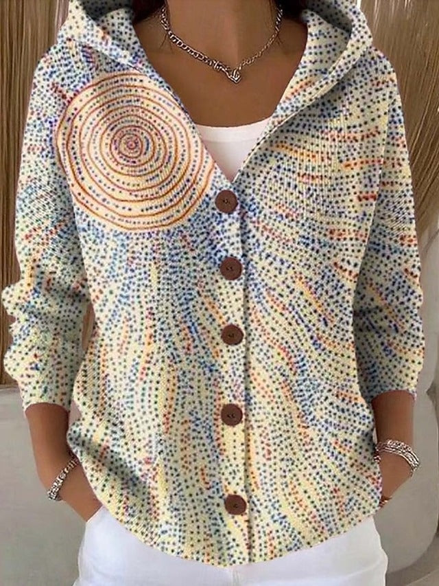 Opal | Artful Hooded Shirt