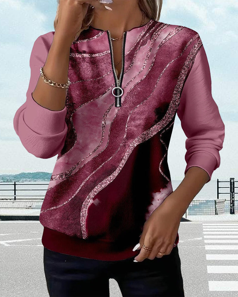 Isolde | Refined Zip-Neck Sweatshirt