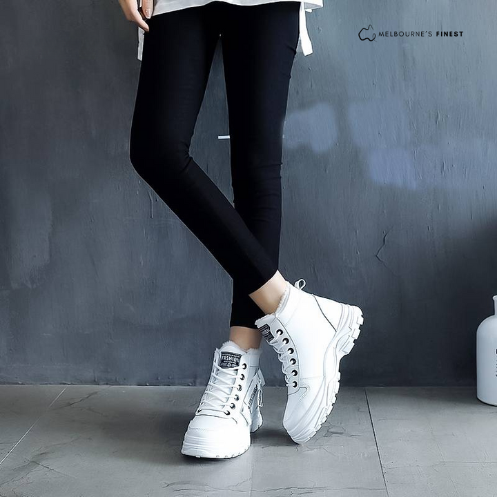 Georgina | Cosy Lace-Up Ankle Boots