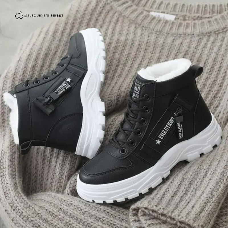 Georgina | Cosy Lace-Up Ankle Boots