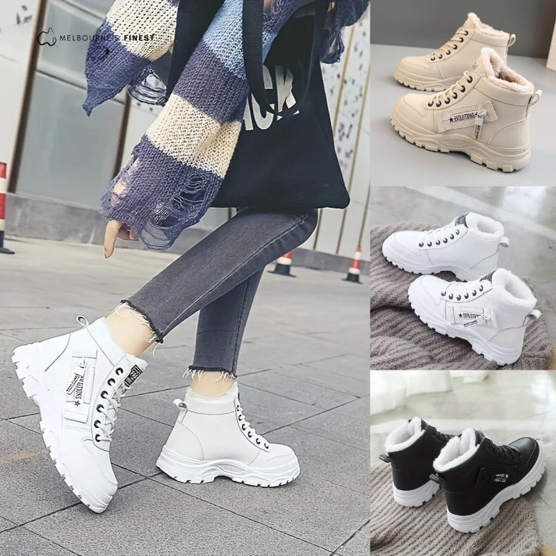 Georgina | Cosy Lace-Up Ankle Boots