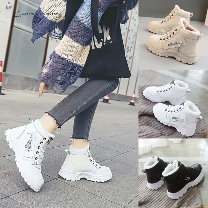 Georgina | Cosy Lace-Up Ankle Boots