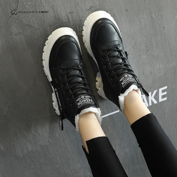 Georgina | Cosy Lace-Up Ankle Boots