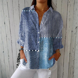 Cosima | Coastal Patchwork Blouse