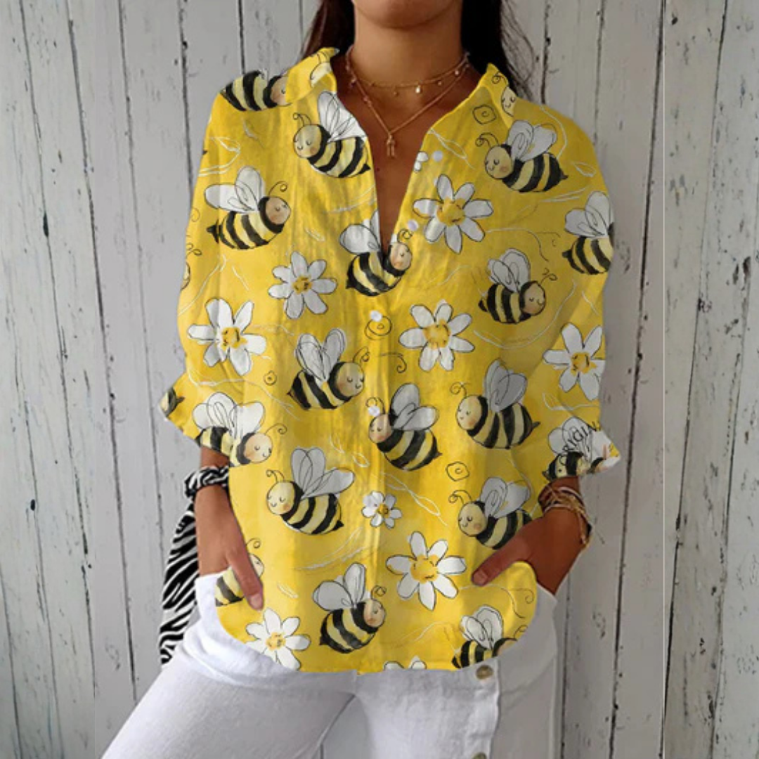 Cassandra | Playful Print Blouse
