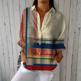 Josette | Artful Striped Blouse