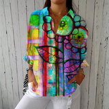 Lyra | Painterly Bloom Blouse