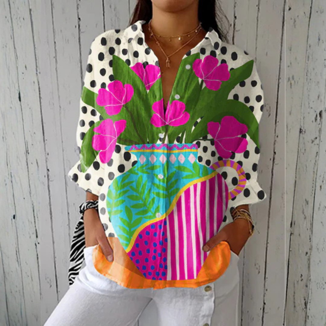 Lisette | Artful Bloom Blouse