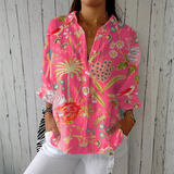 Beverly | Botanical Print Blouse