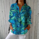 Blythe | Feather-Print Blouse