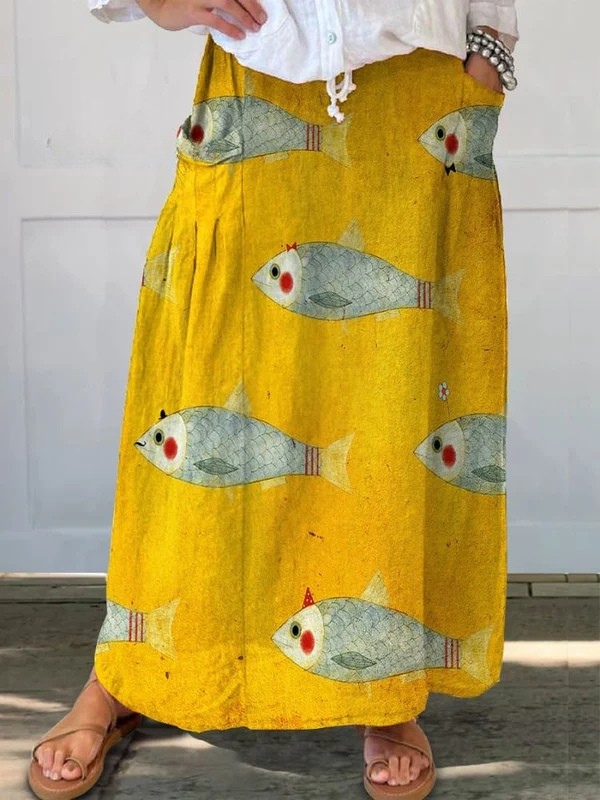 Tamara | Playful Print Pocket Skirt
