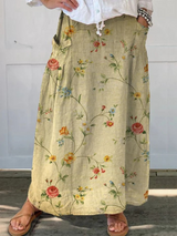 Matilda | Floral Elegant Maxi Skirt