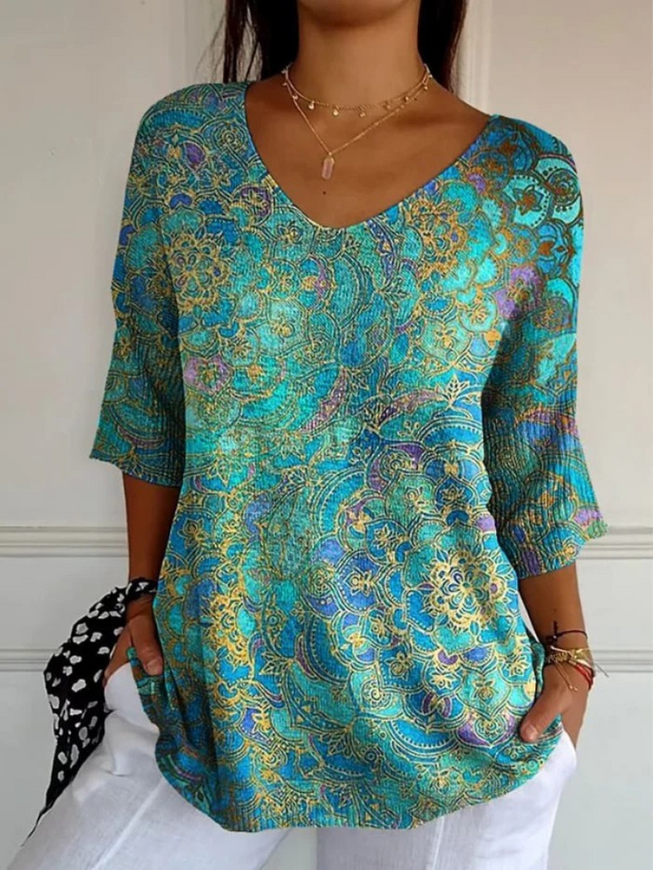 Adelaide | Bohemian Print Top