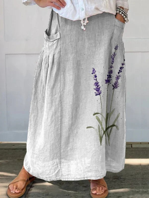 Nadia | Breezy Floral Maxi Skirt