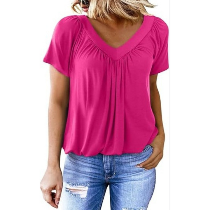 Heather | Softly Draped V-Neck Top