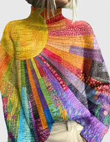Anthea | Artful High-Neck Sweater