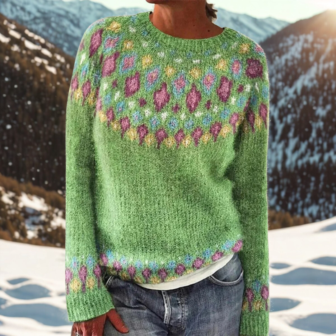 Opal | Patterned Knitted Jumper