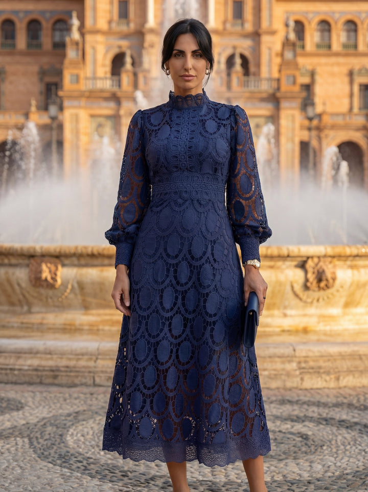 Emmeline | Elegant Lace Midi Dress