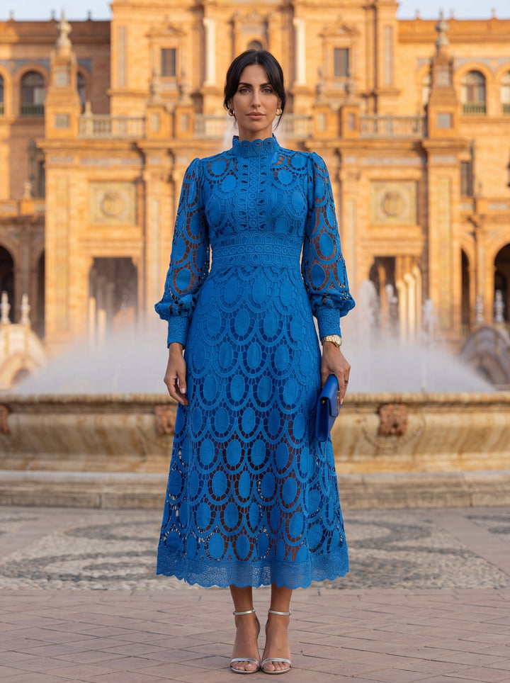 Emmeline | Elegant Lace Midi Dress