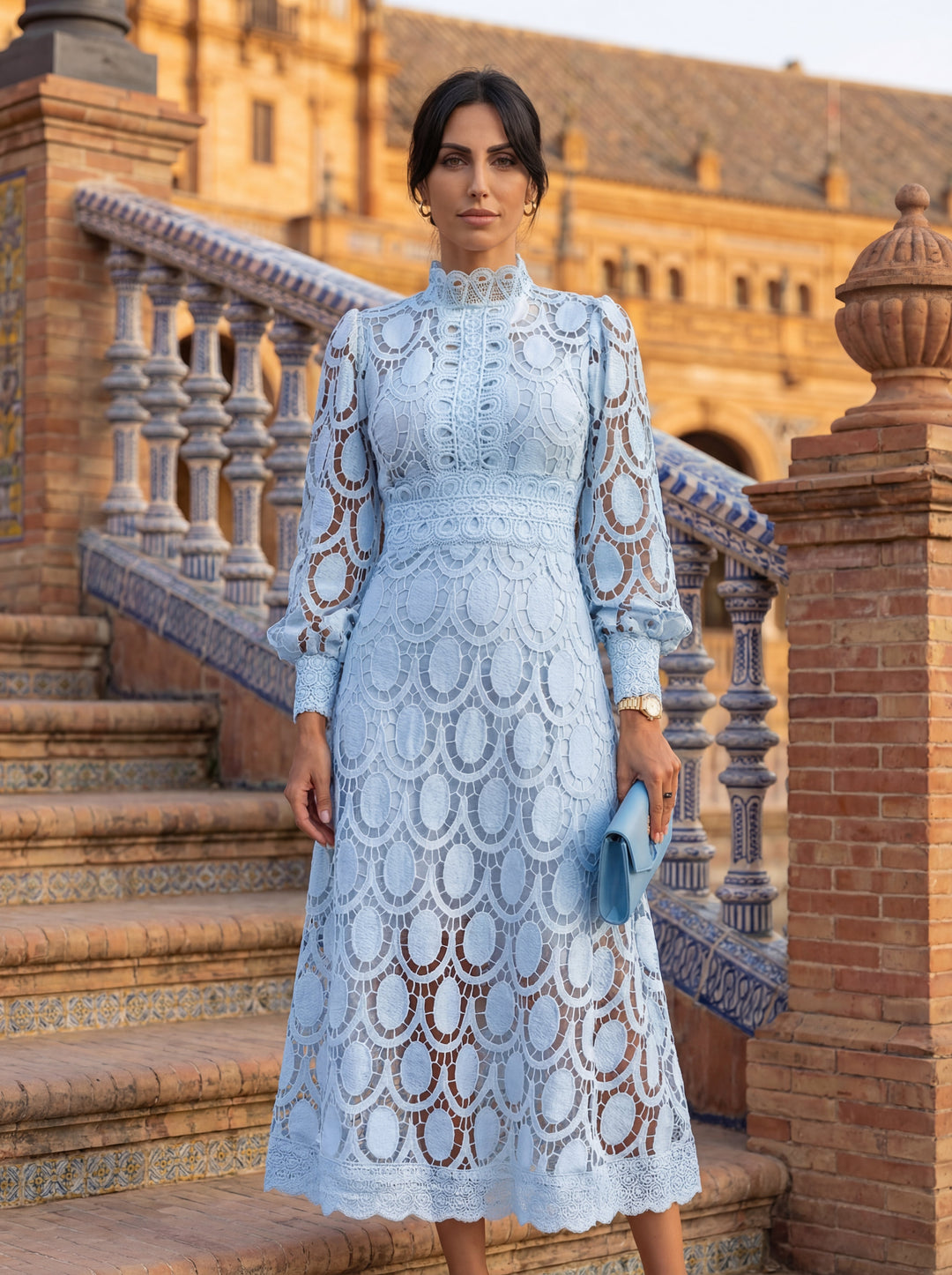Emmeline | Elegant Lace Midi Dress