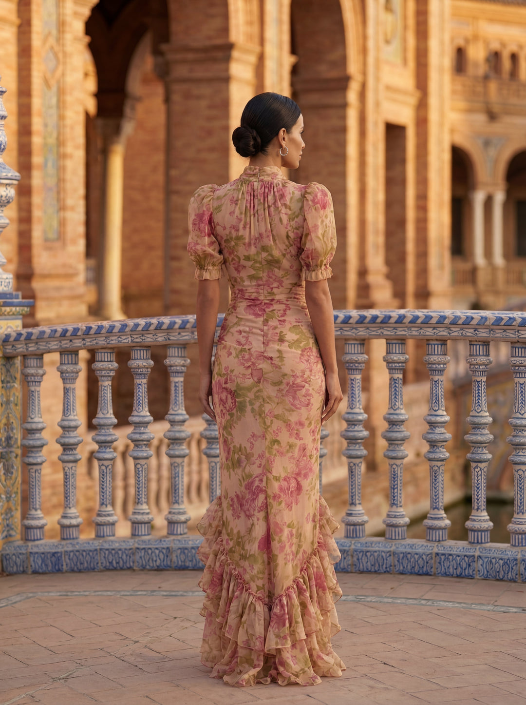 Eugenie | Floral High-Neck Maxi Dress