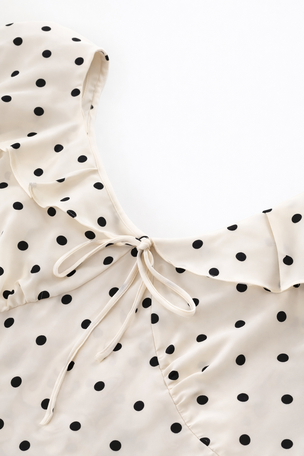 Mirabel | Ruffled Polka Dot Midi Dress