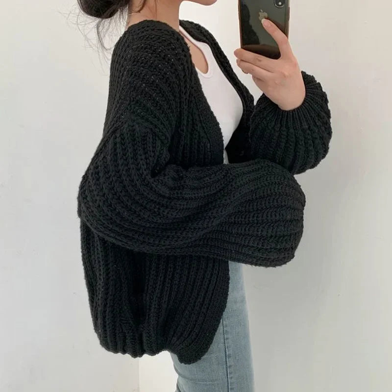 Gwendolen | Oversized Chunky-Knit Cardigan