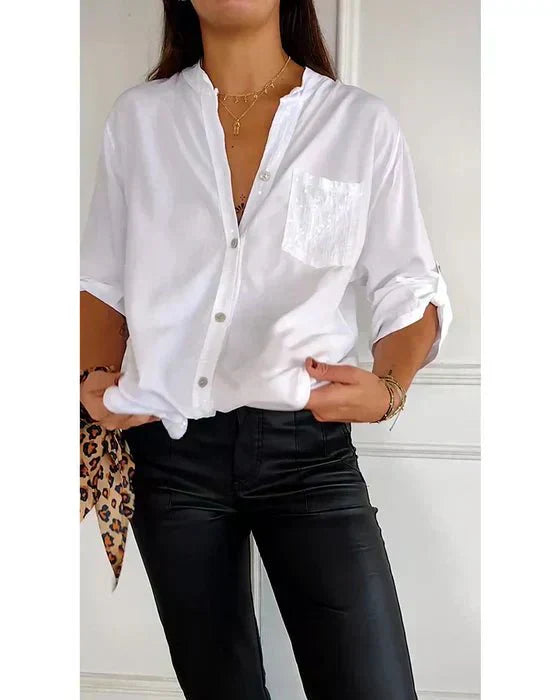 Blanche | Relaxed Button-Front Blouse