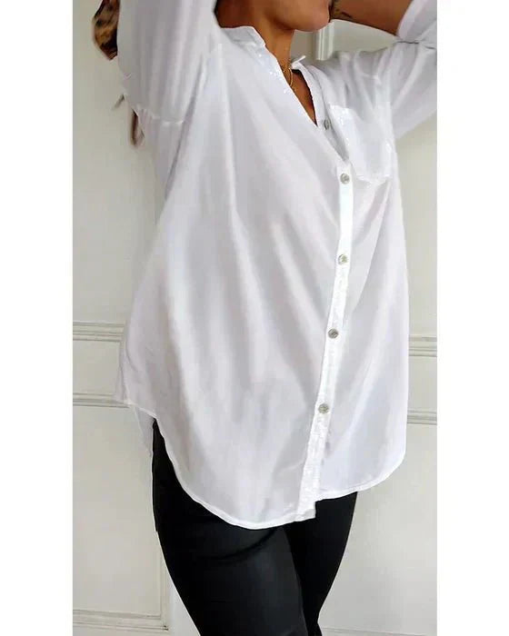 Blanche | Relaxed Button-Front Blouse