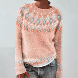 Maisie | Patterned Crewneck Sweater