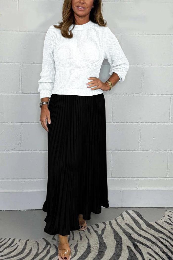 Celia | Elegant Pleated Two-Piece Set