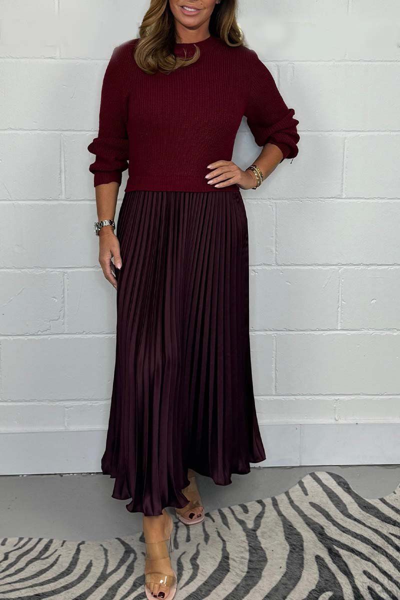 Celia | Elegant Pleated Two-Piece Set