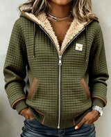 Calla | Cosy Lined Quilted Zip-Up Hooded Jacket