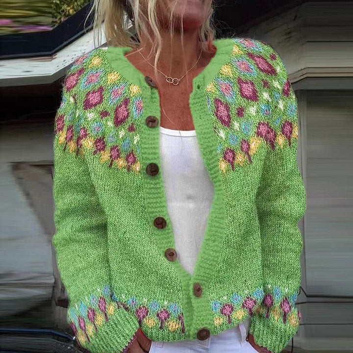 Greer | Nordic Patterned Cardigan