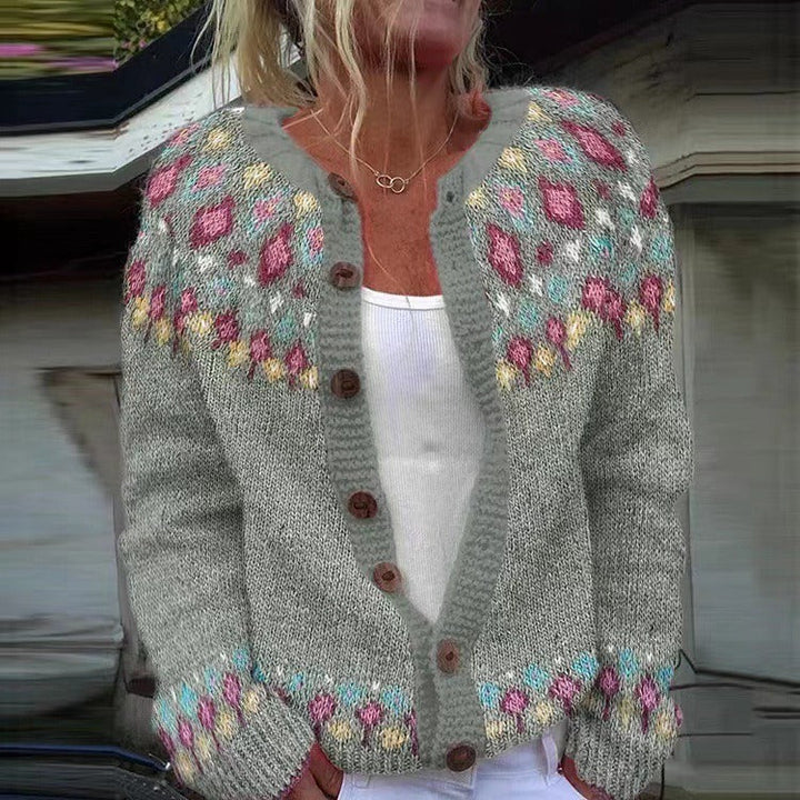 Marla | Nordic Patterned Cardigan
