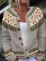 Signe | Nordic Pattern Cardigan