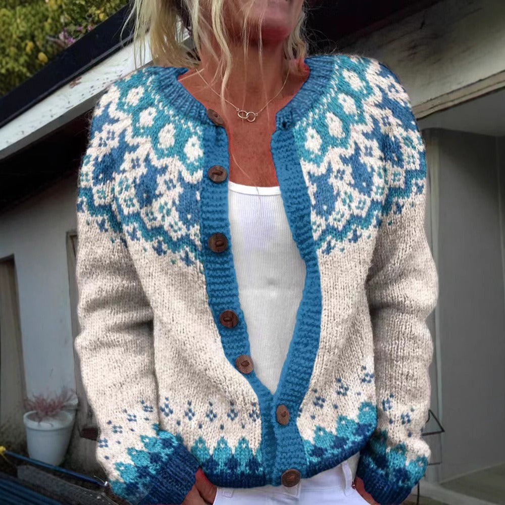 Astra | Nordic Patterned Cardigan