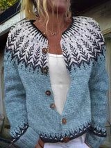 Sonja | Nordic-Patterned Cardigan