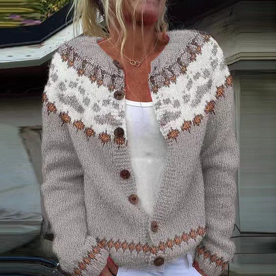 Elsie | Nordic Patterned Cardigan