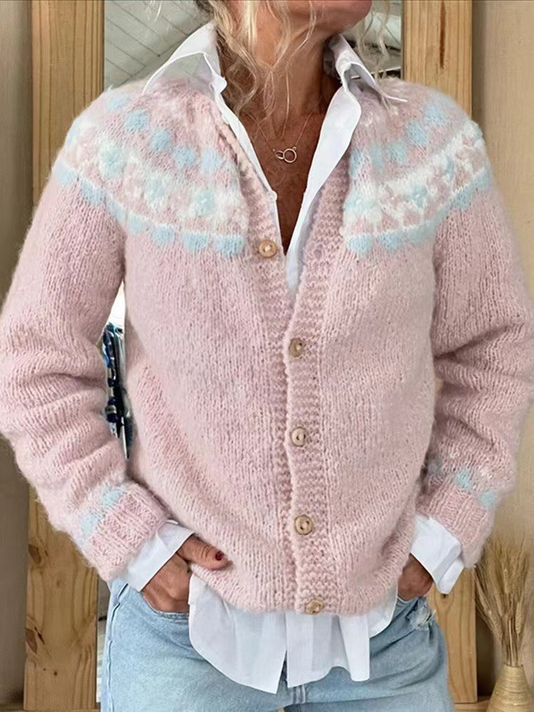 Elke | Nordic Patterned Cardigan