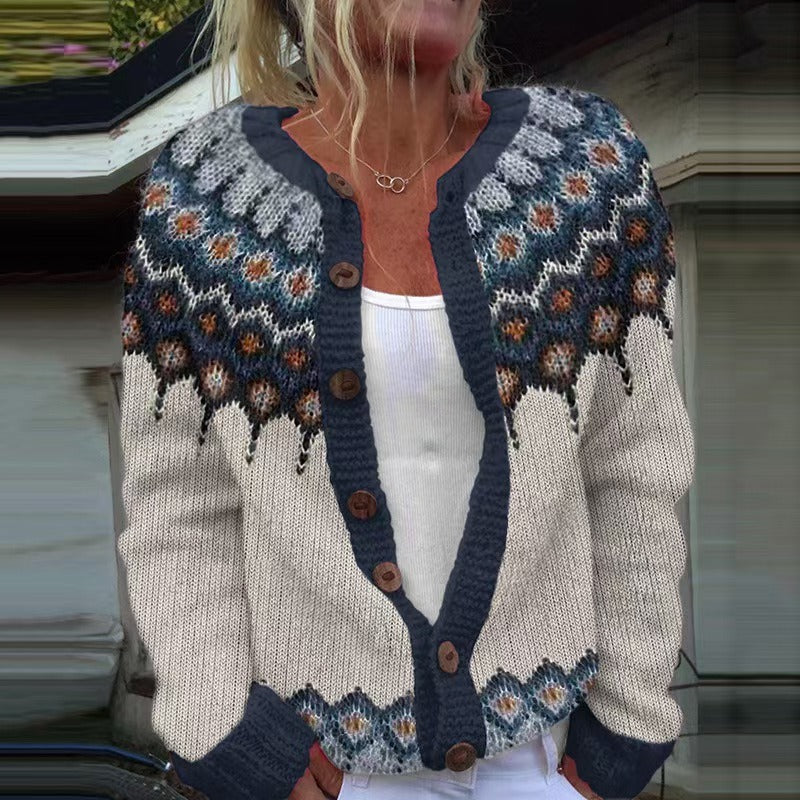 Senja | Patterned Nordic Cardigan