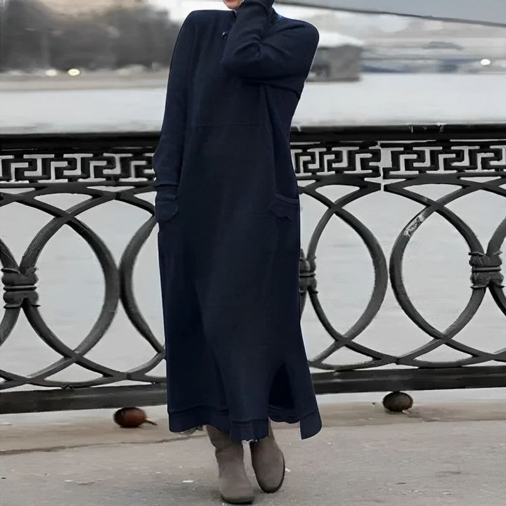 Carolyn | Relaxed Turtleneck Maxi Dress