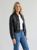 Gillian | Cropped Biker Jacket