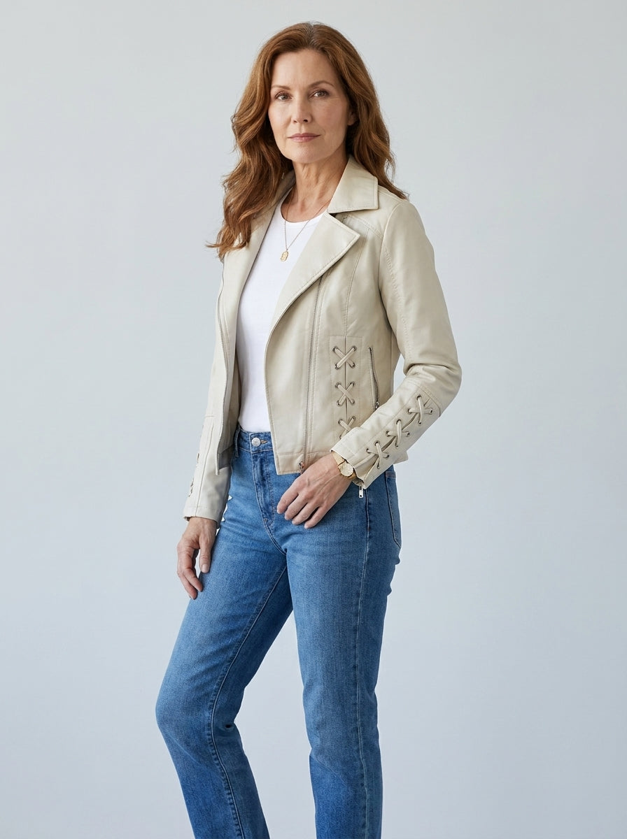 Delilah | Laced Biker Jacket