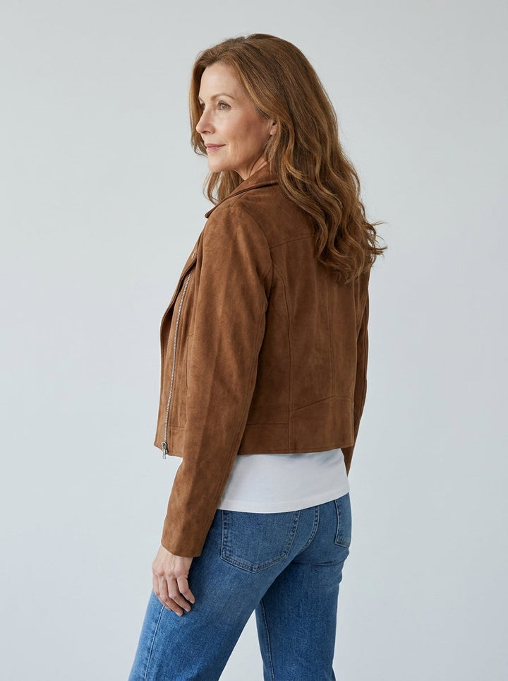 Camryn | Cropped Biker Jacket