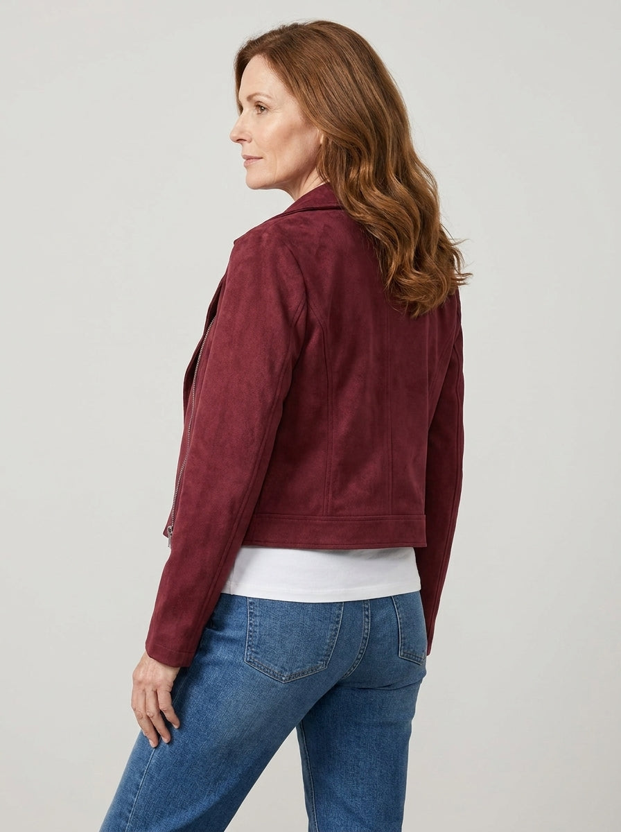 Camryn | Cropped Biker Jacket