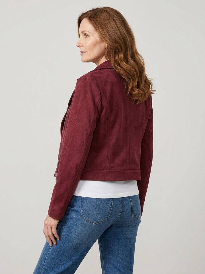 Camryn | Cropped Biker Jacket